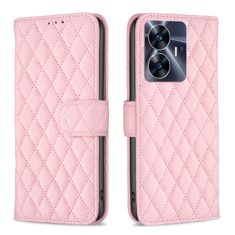 Custodia per telefono a conchiglia in pelle con portafoglio Diamond Lattice, For OPPO Find X6 5G, For OPPO Find X6 Pro 5G, For Realme C55, For Xiaomi Redmi Note 12 4G Global