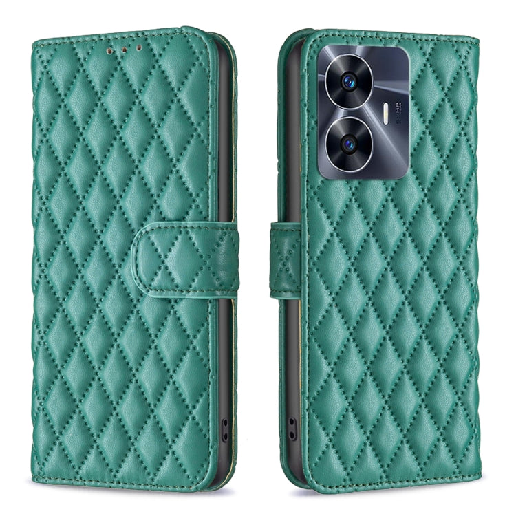 Custodia per telefono a conchiglia in pelle con portafoglio Diamond Lattice, For OPPO Find X6 5G, For OPPO Find X6 Pro 5G, For Realme C55, For Xiaomi Redmi Note 12 4G Global