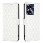 Custodia per telefono a conchiglia in pelle con portafoglio Diamond Lattice, For OPPO Find X6 5G, For OPPO Find X6 Pro 5G, For Realme C55, For Xiaomi Redmi Note 12 4G Global