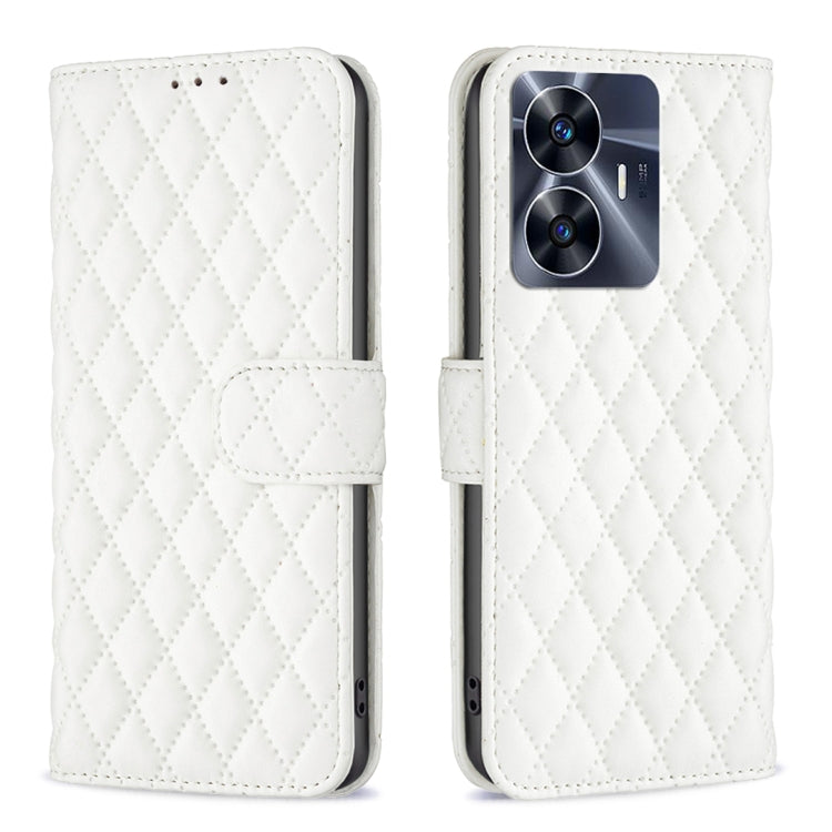 Custodia per telefono a conchiglia in pelle con portafoglio Diamond Lattice, For OPPO Find X6 5G, For OPPO Find X6 Pro 5G, For Realme C55, For Xiaomi Redmi Note 12 4G Global