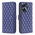 Custodia per telefono a conchiglia in pelle con portafoglio Diamond Lattice, For OPPO Find X6 5G, For OPPO Find X6 Pro 5G, For Realme C55, For Xiaomi Redmi Note 12 4G Global
