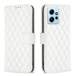 Custodia per telefono a conchiglia in pelle con portafoglio Diamond Lattice, For OPPO Find X6 5G, For OPPO Find X6 Pro 5G, For Realme C55, For Xiaomi Redmi Note 12 4G Global