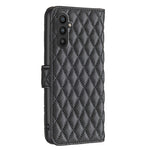 Custodia per telefono a conchiglia in pelle con portafoglio Diamond Lattice, For Samsung Galaxy A24 4G, For Samsung Galaxy M14 5G, For Nokia G22