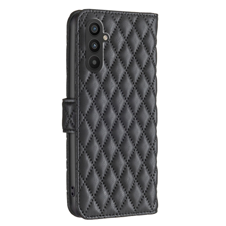 Custodia per telefono a conchiglia in pelle con portafoglio Diamond Lattice, For Samsung Galaxy A24 4G, For Samsung Galaxy M14 5G, For Nokia G22