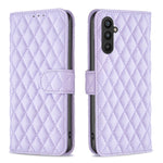 Custodia per telefono a conchiglia in pelle con portafoglio Diamond Lattice, For Samsung Galaxy A24 4G, For Samsung Galaxy M14 5G, For Nokia G22