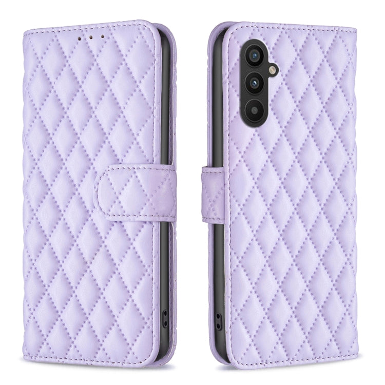 Custodia per telefono a conchiglia in pelle con portafoglio Diamond Lattice, For Samsung Galaxy A24 4G, For Samsung Galaxy M14 5G, For Nokia G22