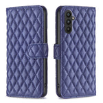 Custodia per telefono a conchiglia in pelle con portafoglio Diamond Lattice, For Samsung Galaxy A24 4G, For Samsung Galaxy M14 5G, For Nokia G22