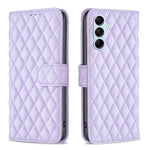 Custodia per telefono a conchiglia in pelle con portafoglio Diamond Lattice, For Samsung Galaxy A24 4G, For Samsung Galaxy M14 5G, For Nokia G22