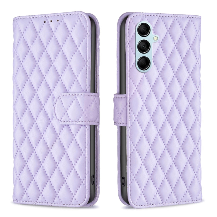 Custodia per telefono a conchiglia in pelle con portafoglio Diamond Lattice, For Samsung Galaxy A24 4G, For Samsung Galaxy M14 5G, For Nokia G22