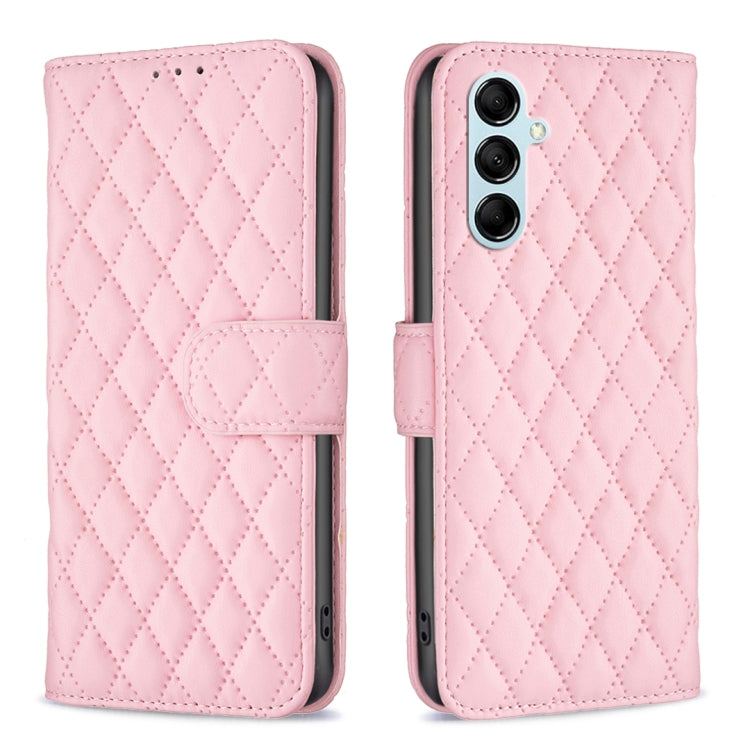 Custodia per telefono a conchiglia in pelle con portafoglio Diamond Lattice, For Samsung Galaxy A24 4G, For Samsung Galaxy M14 5G, For Nokia G22
