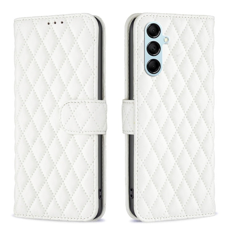 Custodia per telefono a conchiglia in pelle con portafoglio Diamond Lattice, For Samsung Galaxy A24 4G, For Samsung Galaxy M14 5G, For Nokia G22