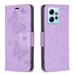 Custodia per telefono in pelle goffrata con due farfalle, For Xiaomi Redmi Note 12 4G Global, For Nokia G22, For Samsung Galaxy A24 4G, For Samsung Galaxy M14 5G