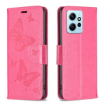Custodia per telefono in pelle goffrata con due farfalle, For Xiaomi Redmi Note 12 4G Global, For Nokia G22, For Samsung Galaxy A24 4G, For Samsung Galaxy M14 5G
