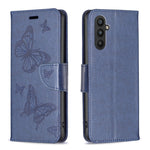 Custodia per telefono in pelle goffrata con due farfalle, For Xiaomi Redmi Note 12 4G Global, For Nokia G22, For Samsung Galaxy A24 4G, For Samsung Galaxy M14 5G