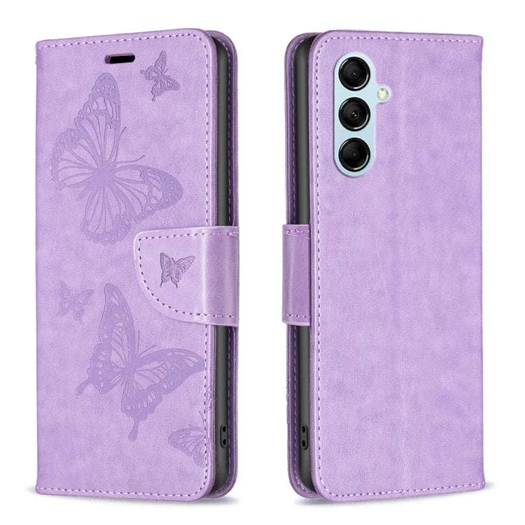 Custodia per telefono in pelle goffrata con due farfalle, For Xiaomi Redmi Note 12 4G Global, For Nokia G22, For Samsung Galaxy A24 4G, For Samsung Galaxy M14 5G