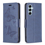 Custodia per telefono in pelle goffrata con due farfalle, For Xiaomi Redmi Note 12 4G Global, For Nokia G22, For Samsung Galaxy A24 4G, For Samsung Galaxy M14 5G