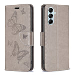 Custodia per telefono in pelle goffrata con due farfalle, For Xiaomi Redmi Note 12 4G Global, For Nokia G22, For Samsung Galaxy A24 4G, For Samsung Galaxy M14 5G