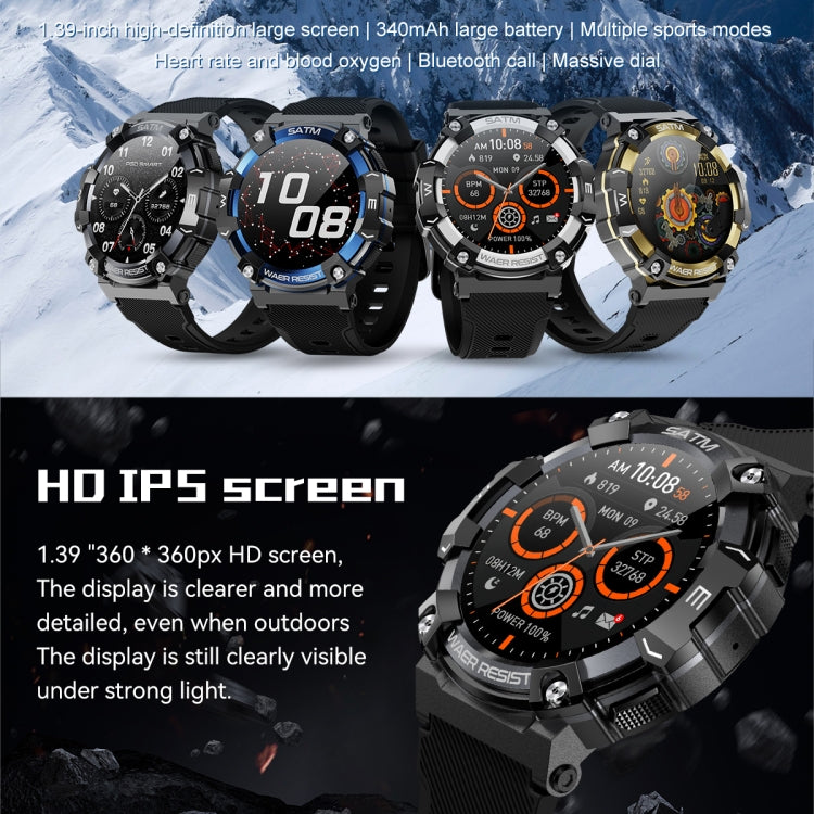 PG666 Smart Watch con chiamata Bluetooth con schermo TFT da 1,39 pollici, supporto per il monitoraggio della frequenza cardiaca/pressione sanguigna