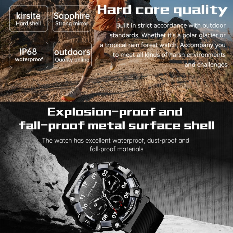 PG666 Smart Watch con chiamata Bluetooth con schermo TFT da 1,39 pollici, supporto per il monitoraggio della frequenza cardiaca/pressione sanguigna