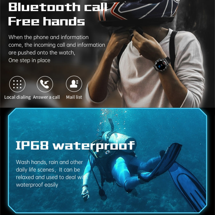 PG666 Smart Watch con chiamata Bluetooth con schermo TFT da 1,39 pollici, supporto per il monitoraggio della frequenza cardiaca/pressione sanguigna