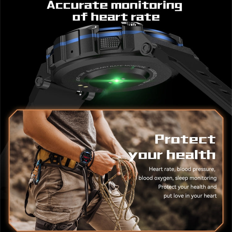 PG666 Smart Watch con chiamata Bluetooth con schermo TFT da 1,39 pollici, supporto per il monitoraggio della frequenza cardiaca/pressione sanguigna