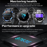 PG666 Smart Watch con chiamata Bluetooth con schermo TFT da 1,39 pollici, supporto per il monitoraggio della frequenza cardiaca/pressione sanguigna
