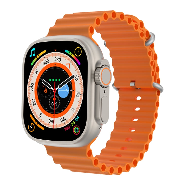 Q8 Ultra Smart Watch con schermo TFT da 1,96 pollici, supporta il monitoraggio della frequenza cardiaca/pressione sanguigna