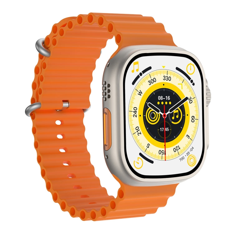 Q8 Ultra Smart Watch con schermo TFT da 1,96 pollici, supporta il monitoraggio della frequenza cardiaca/pressione sanguigna