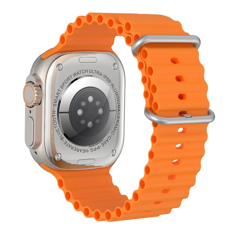 Q8 Ultra Smart Watch con schermo TFT da 1,96 pollici, supporta il monitoraggio della frequenza cardiaca/pressione sanguigna