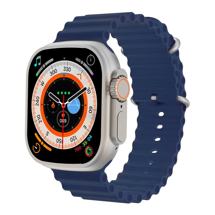 Q8 Ultra Smart Watch con schermo TFT da 1,96 pollici, supporta il monitoraggio della frequenza cardiaca/pressione sanguigna