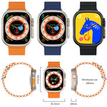 Q8 Ultra Smart Watch con schermo TFT da 1,96 pollici, supporta il monitoraggio della frequenza cardiaca/pressione sanguigna