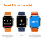 Q8 Ultra Smart Watch con schermo TFT da 1,96 pollici, supporta il monitoraggio della frequenza cardiaca/pressione sanguigna