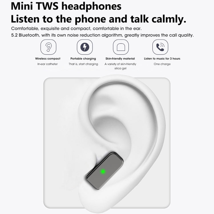 S6 TWS Auricolare 1,91 pollici Supporto per braccialetto intelligente Chiamata Bluetooth / Monitoraggio della salute