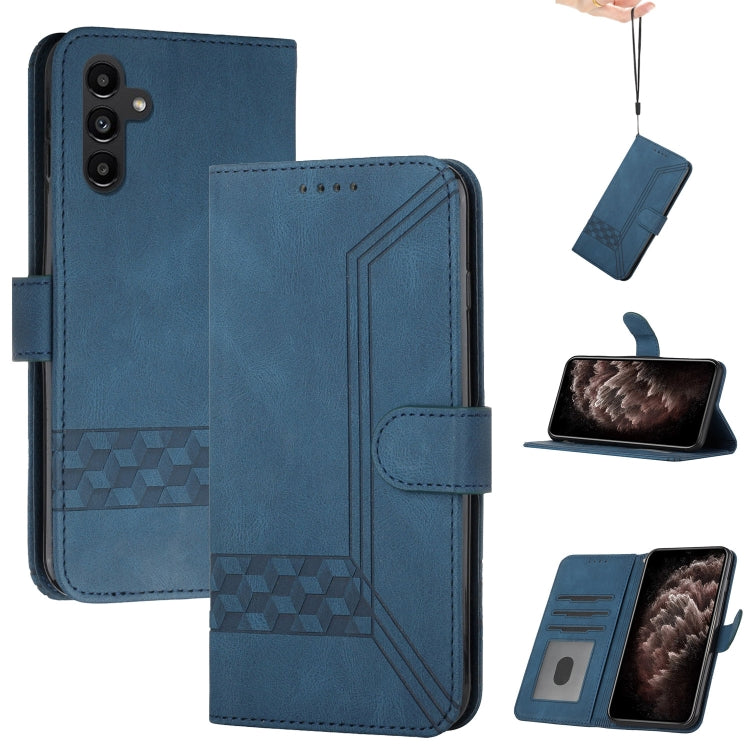 Custodia per cellulare in pelle con vibrazione Cubic Skin Feel, For Samsung Galaxy A14 5G, For Samsung Galaxy A34 5G, For Samsung Galaxy A54 5G