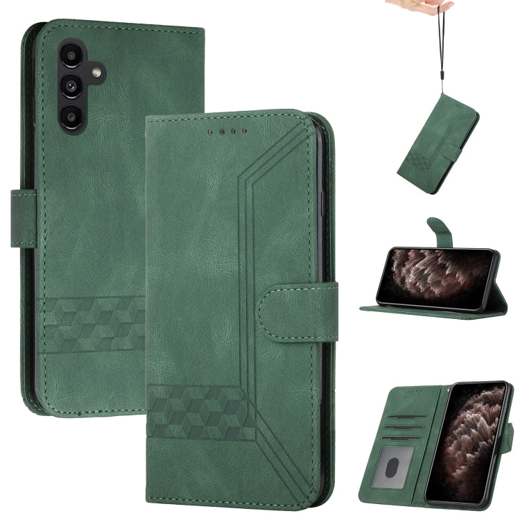 Custodia per cellulare in pelle con vibrazione Cubic Skin Feel, For Samsung Galaxy A14 5G, For Samsung Galaxy A34 5G, For Samsung Galaxy A54 5G