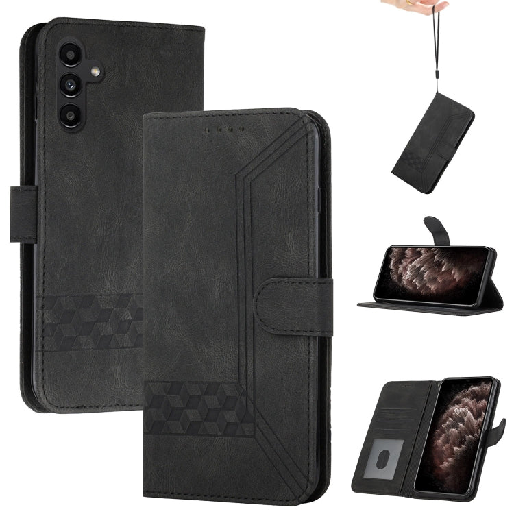 Custodia per cellulare in pelle con vibrazione Cubic Skin Feel, For Samsung Galaxy A14 5G, For Samsung Galaxy A34 5G, For Samsung Galaxy A54 5G