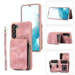 Custodia per telefono con cover posteriore per borsa con cerniera, For Samsung Galaxy S23 5G, For Samsung Galaxy S23+ 5G, For Samsung Galaxy S23 Ultra 5G, For Samsung Galaxy S22 5G