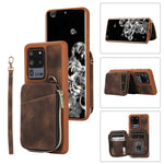 Custodia per telefono con cover posteriore per borsa con cerniera, For Samsung Galaxy S20 Ultra, For Samsung Galaxy S20 FE