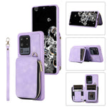 Custodia per telefono con cover posteriore per borsa con cerniera, For Samsung Galaxy S20 Ultra, For Samsung Galaxy S20 FE