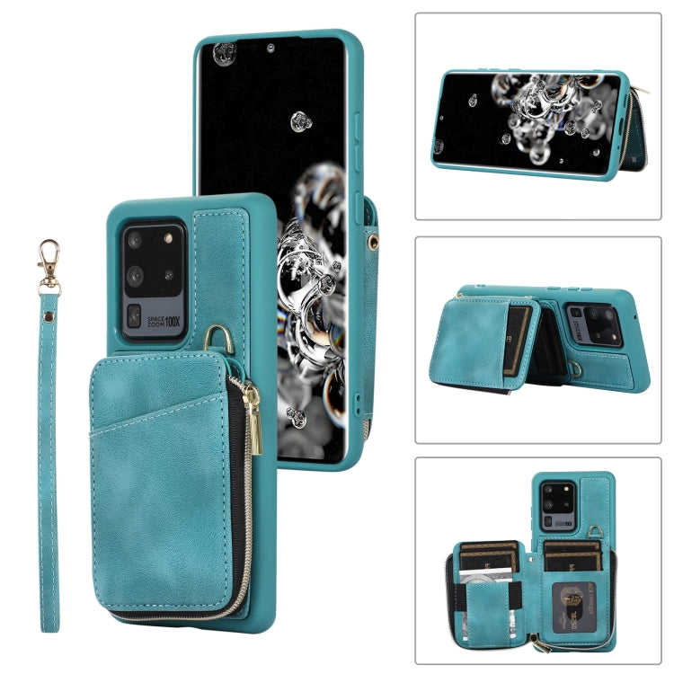 Custodia per telefono con cover posteriore per borsa con cerniera, For Samsung Galaxy S20 Ultra, For Samsung Galaxy S20 FE