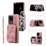 Custodia per telefono con cover posteriore per borsa con cerniera, For Samsung Galaxy S20 Ultra, For Samsung Galaxy S20 FE