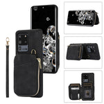 Custodia per telefono con cover posteriore per borsa con cerniera, For Samsung Galaxy S20 Ultra, For Samsung Galaxy S20 FE