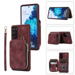 Custodia per telefono con cover posteriore per borsa con cerniera, For Samsung Galaxy S20 Ultra, For Samsung Galaxy S20 FE