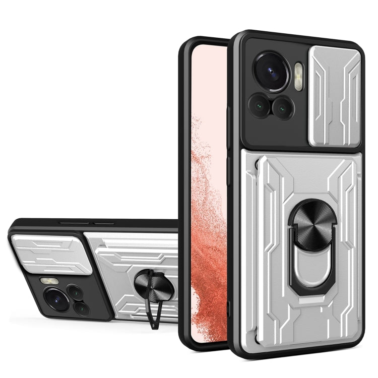 Custodia per telefono scorrevole Camshield TPU + PC con slot per schede, For Motorola Edge 30 Ultra 5G, For OPPO A17 4G, For Realme 10 4G