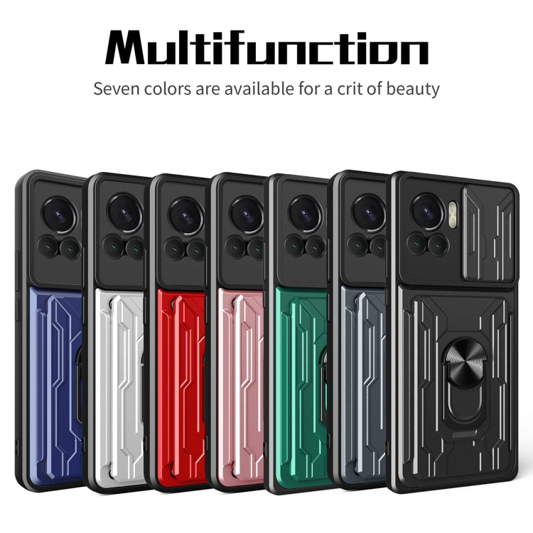 Custodia per telefono scorrevole Camshield TPU + PC con slot per schede, For Motorola Edge 30 Ultra 5G, For OPPO A17 4G, For Realme 10 4G
