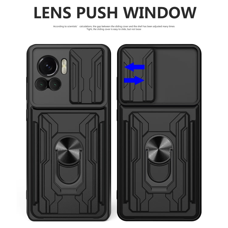 Custodia per telefono scorrevole Camshield TPU + PC con slot per schede, For Motorola Edge 30 Ultra 5G, For OPPO A17 4G, For Realme 10 4G