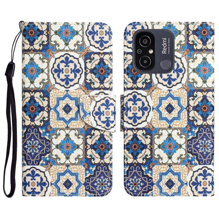 Custodia per telefono in pelle con disegno colorato, For Xiaomi Redmi 12C