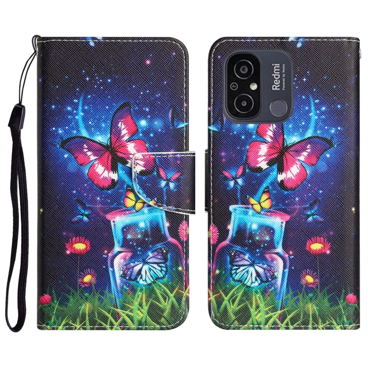 Custodia per telefono in pelle con disegno colorato, For Xiaomi Redmi 12C