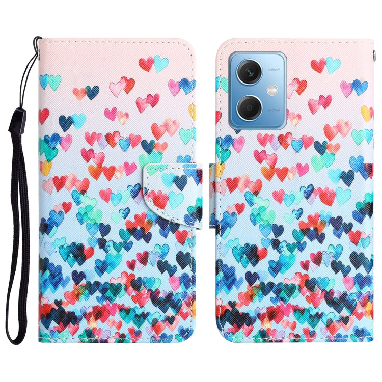 Custodia per telefono in pelle con disegno colorato, For Xiaomi Redmi Note 12 5G Global/Poco X5