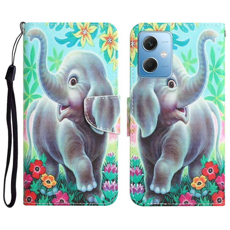 Custodia per telefono in pelle con disegno colorato, For Xiaomi Redmi Note 12 5G Global/Poco X5